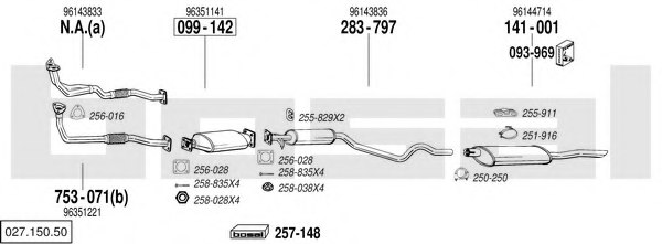 BOSAL 027.150.50 Exhaust System